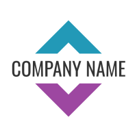 Business Name Divides a Square Logo Design